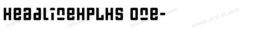 HeadlineHPLHS One字体转换